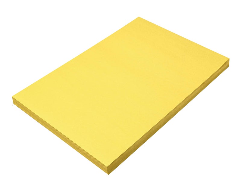 Prang (Formerly SunWorks) Construction Paper, Yellow, 12" x 18", 100 Sheets - Image 1